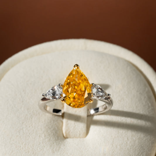 yellow radiant ring