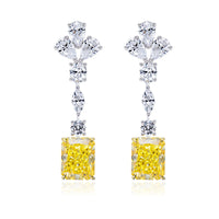 YELLOW RADIANT EARRING