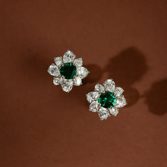 Emerald Stud earring