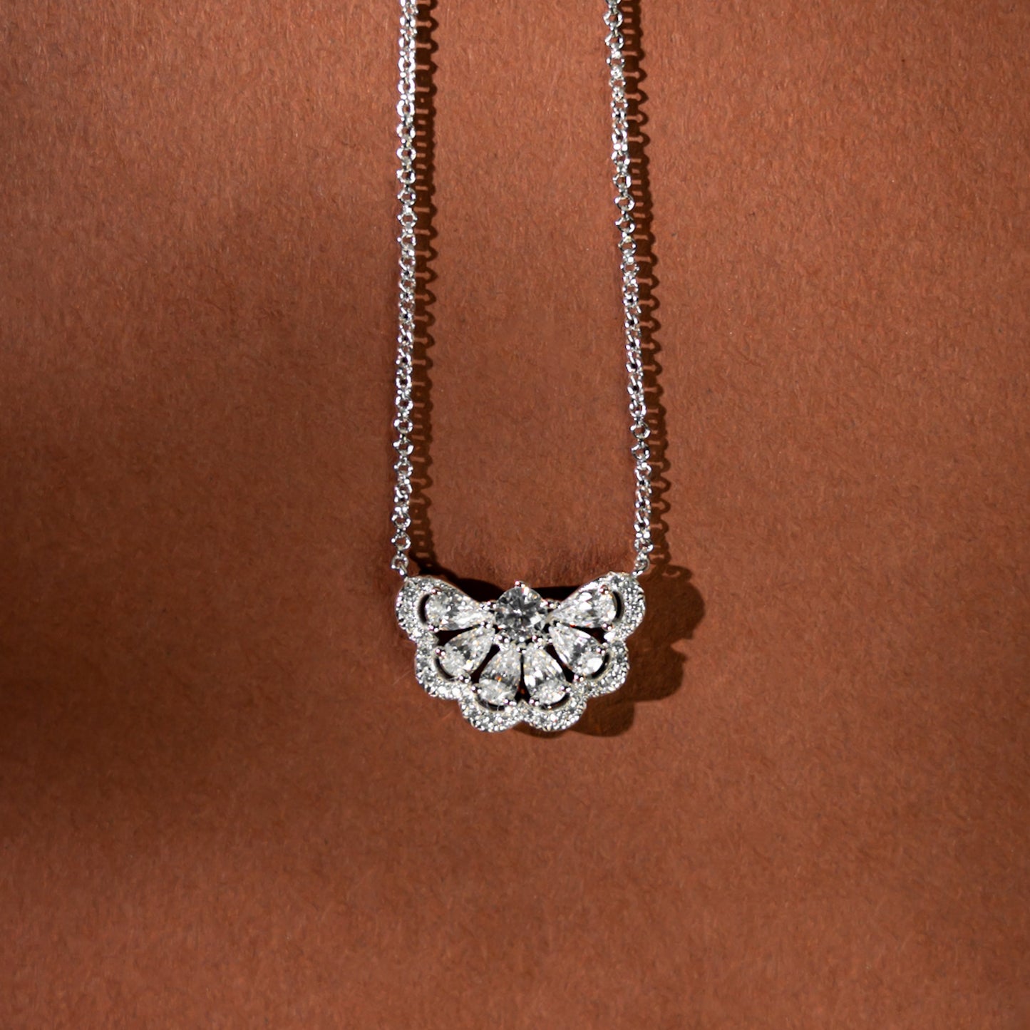 CH white gold necklace