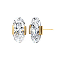 OVAL GOLD EARRINGS