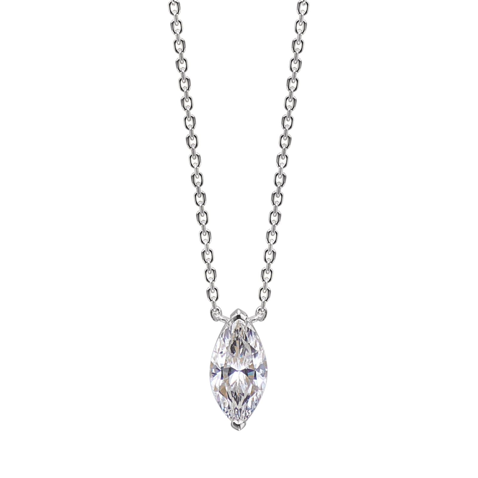MARQUIS SILVER NECKLACE