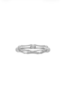 BAMBOO SILVER RING