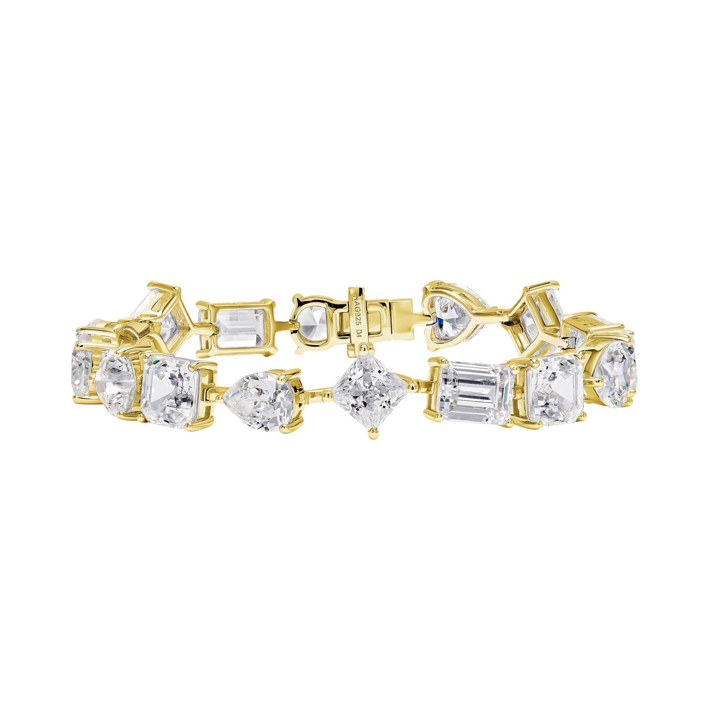 Multi shape tennis bracelet