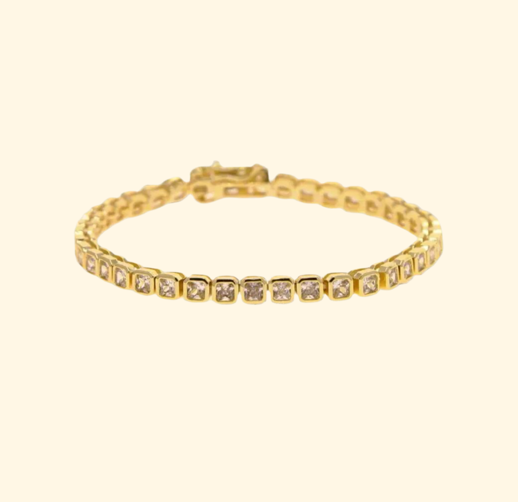 Cubic tennis bracelet