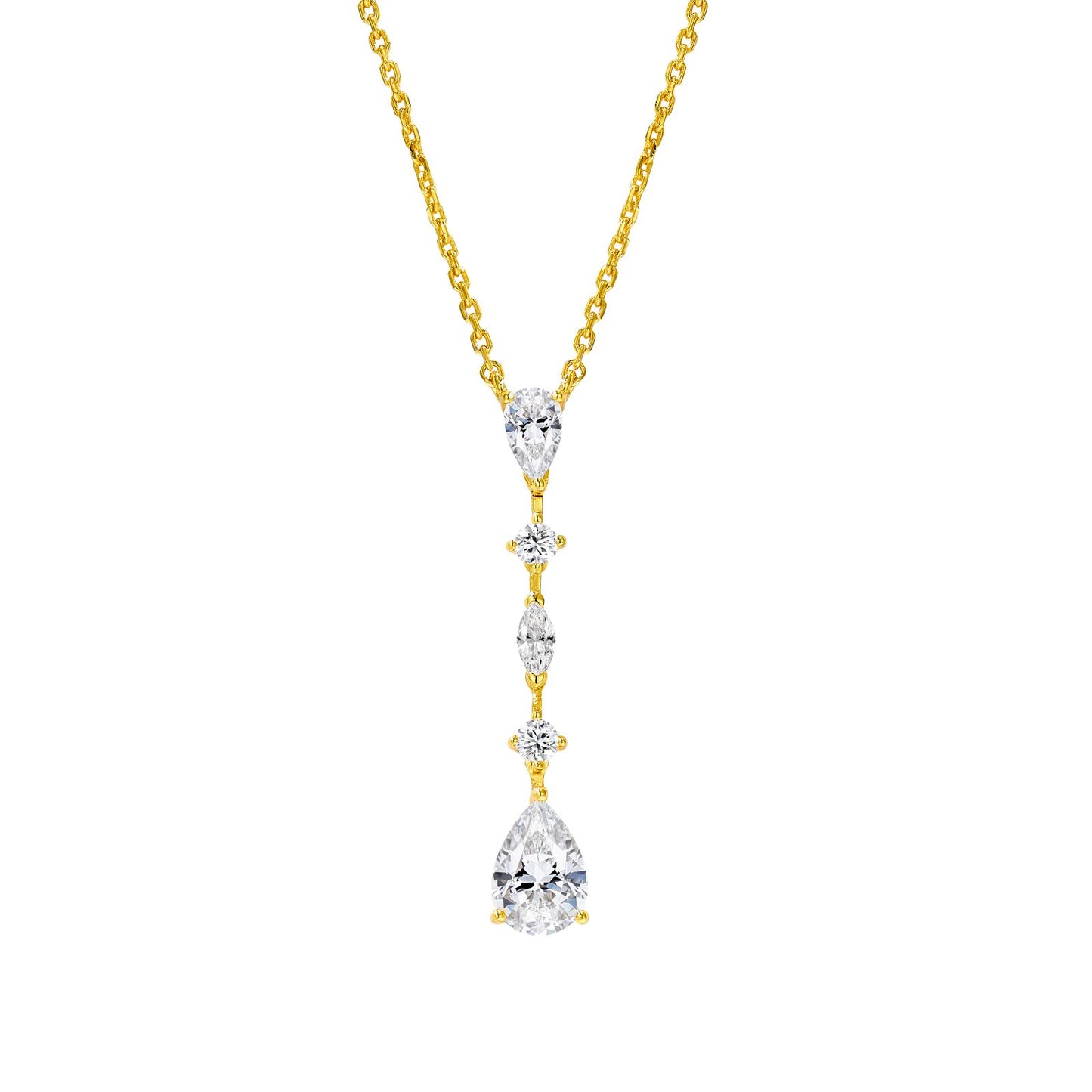 Gold pears Necklace