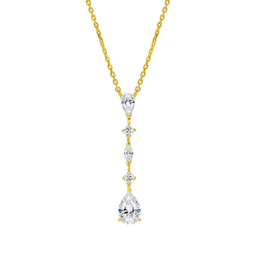 Gold pears Necklace