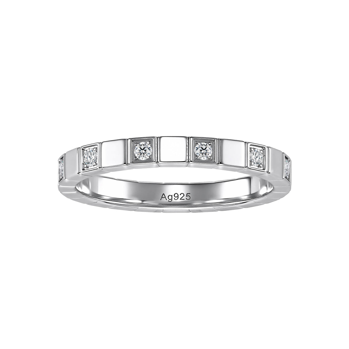 CUBE SILVER RING