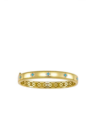 Shather gold bangle