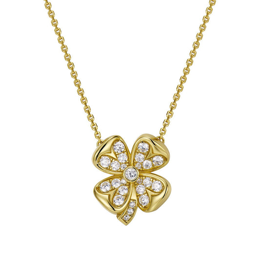 Diamond  M.M.M necklace gold