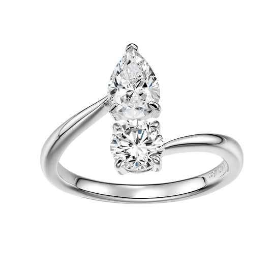 Two stone ring