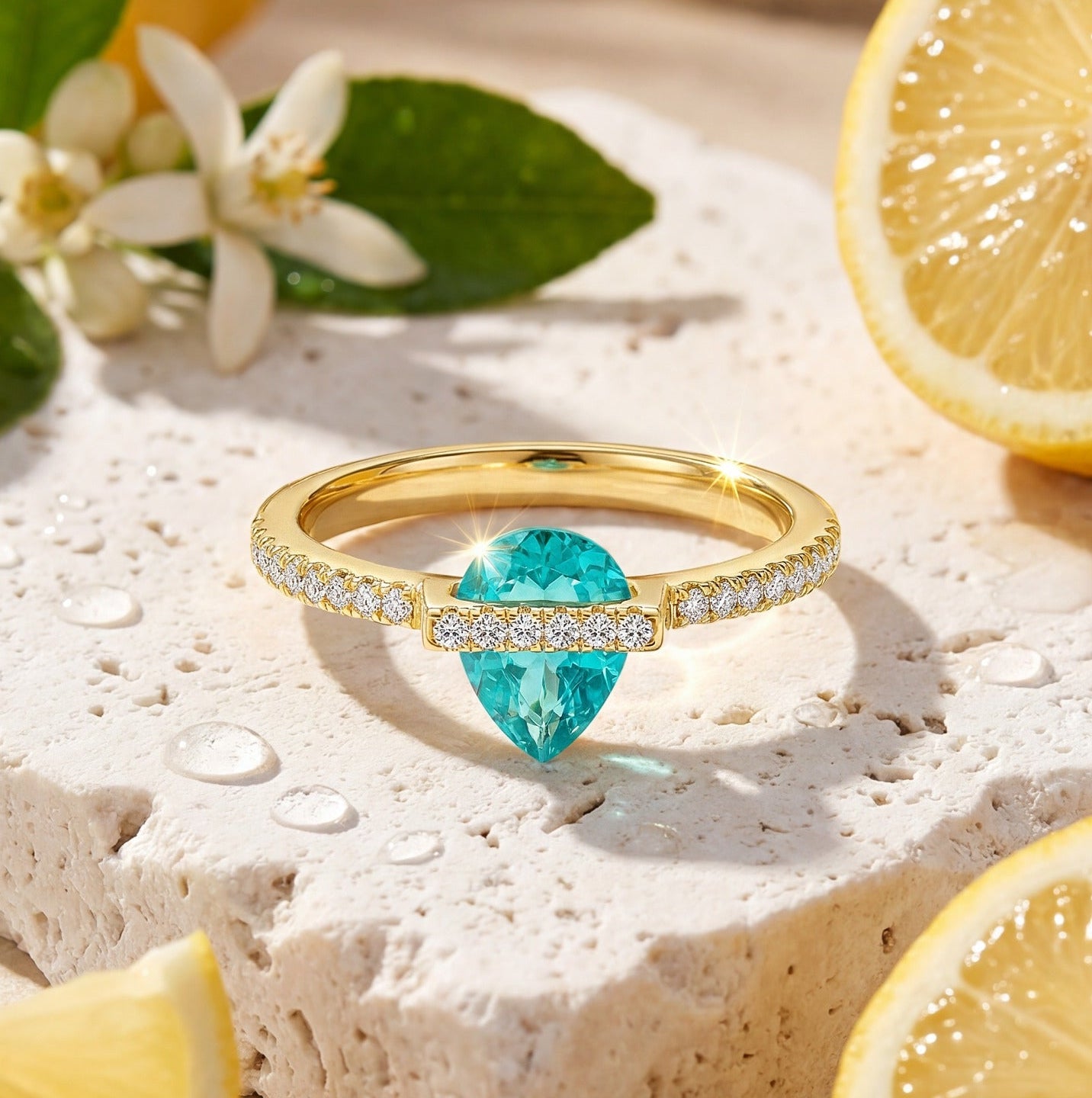 Aquatic gold ring