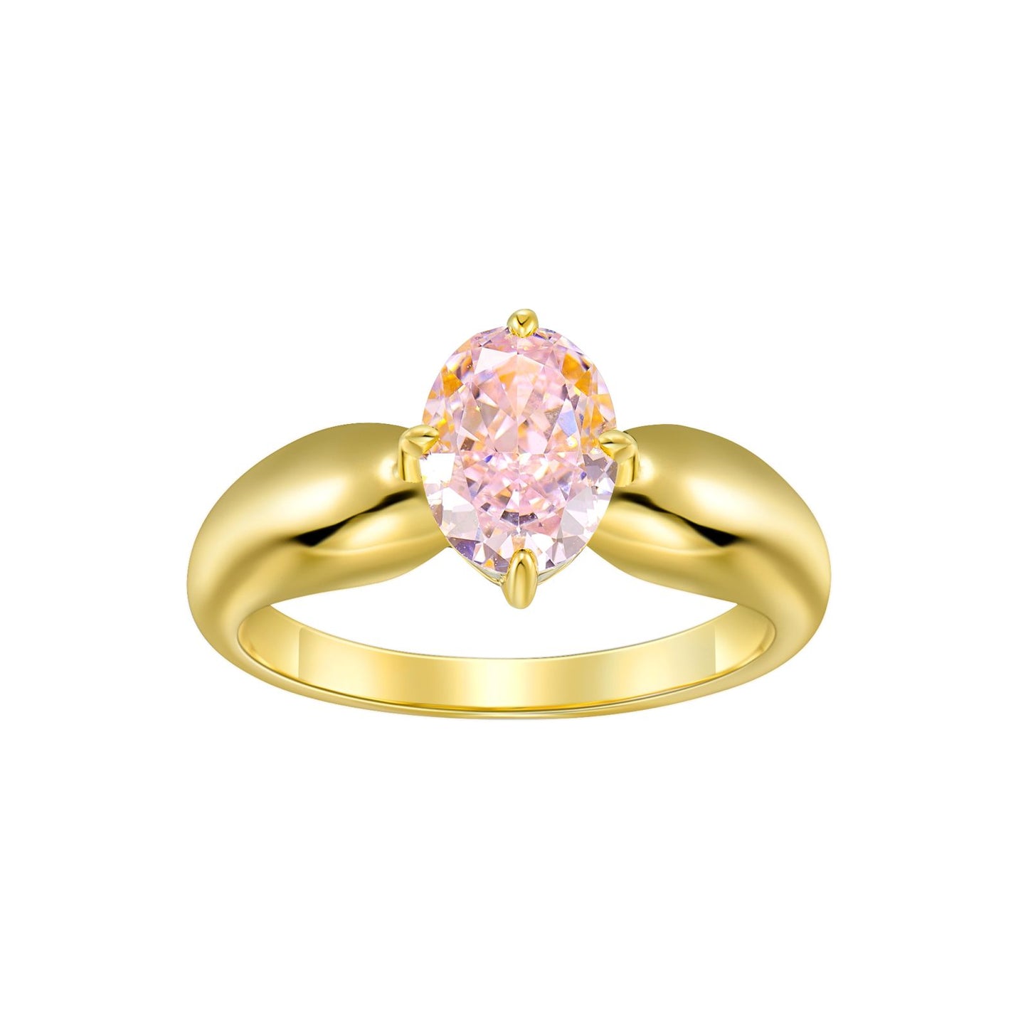 Pink oval ring