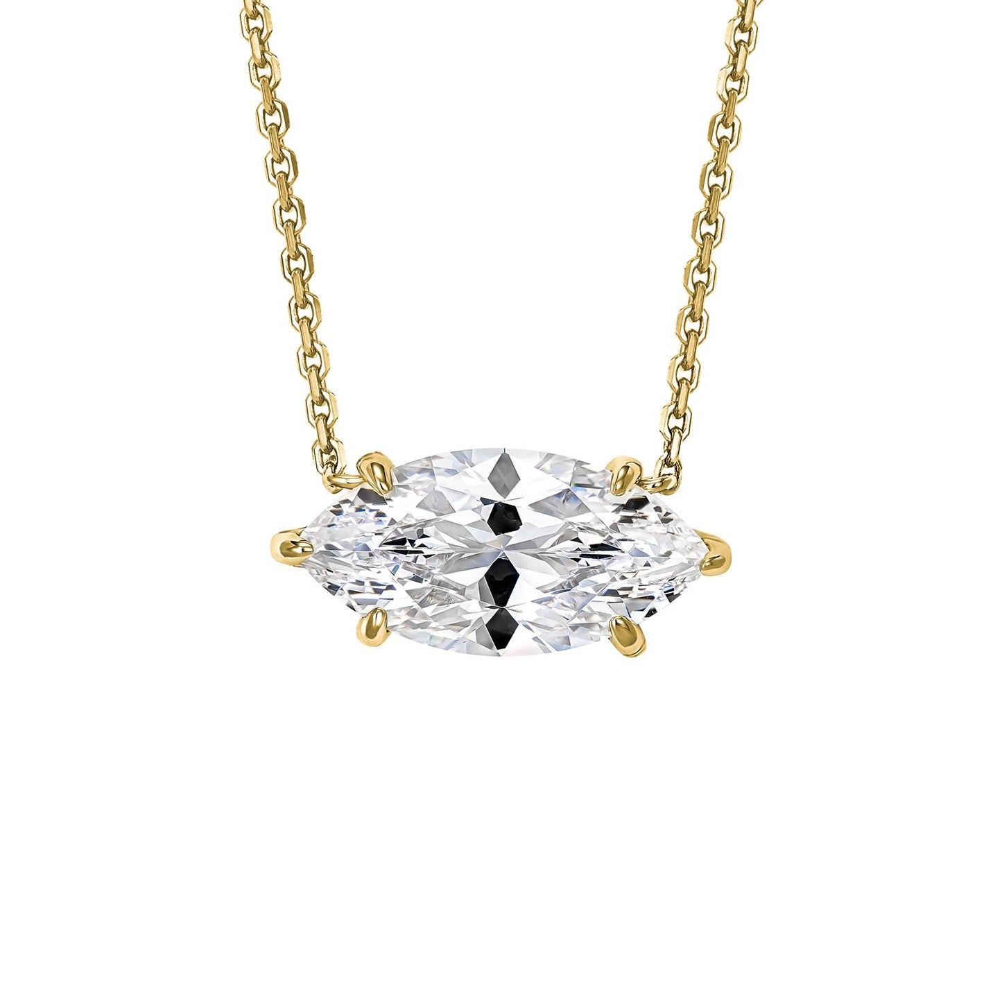 Marquise gold Necklace