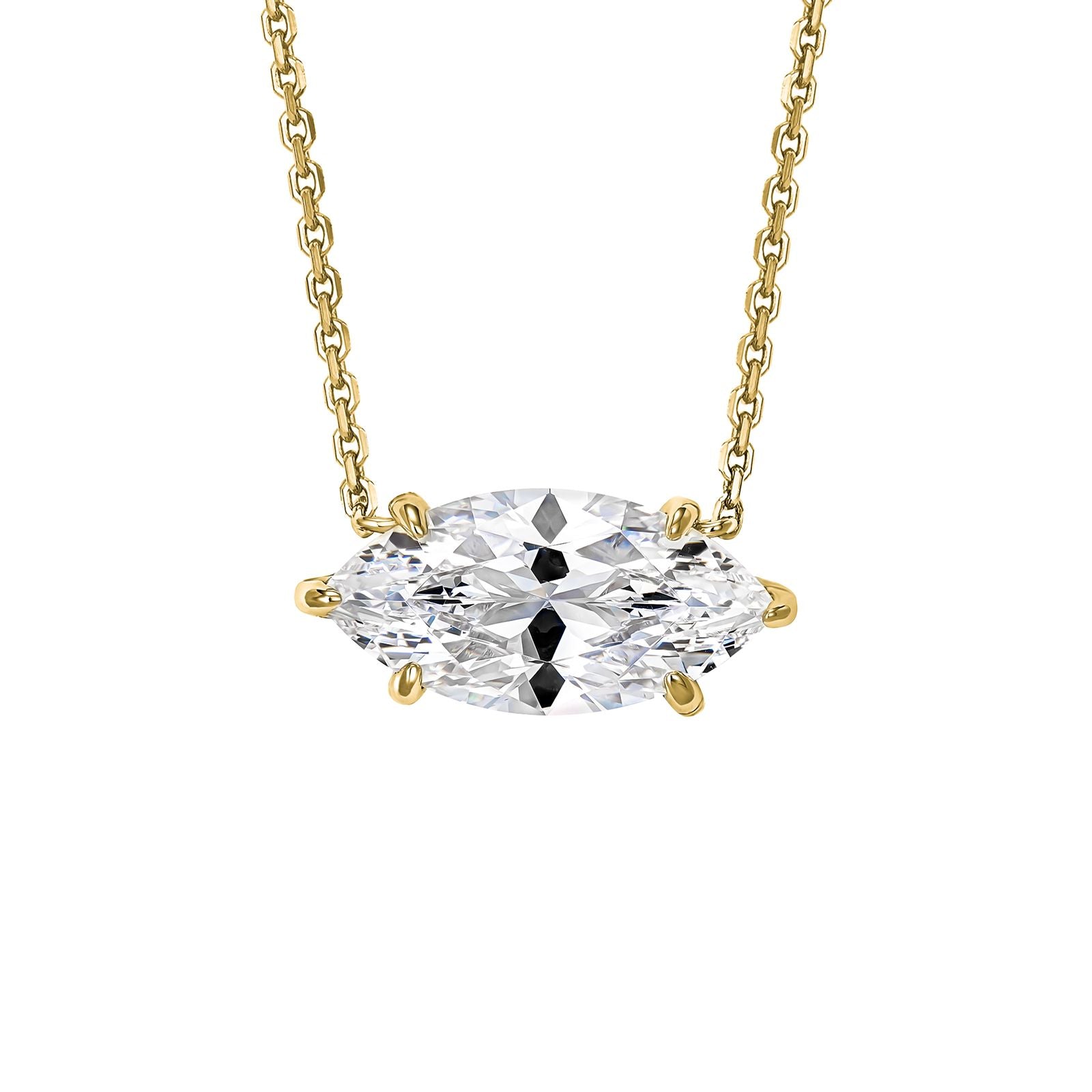 MARQUISE GOLD NECKLACE