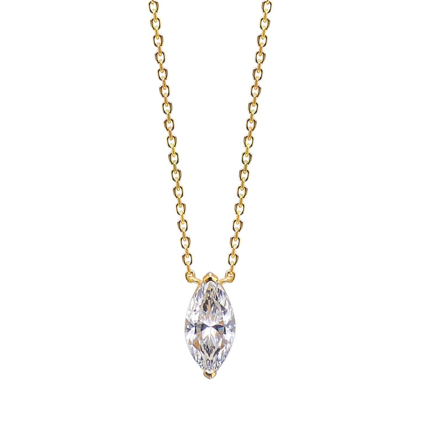 Gold Marquis Necklace
