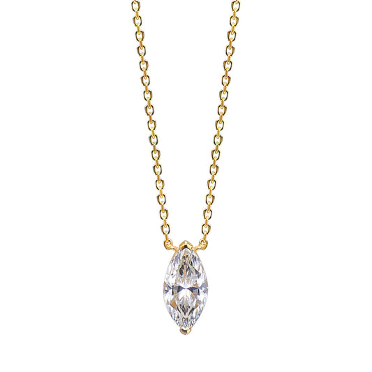 Gold Marquis Necklace
