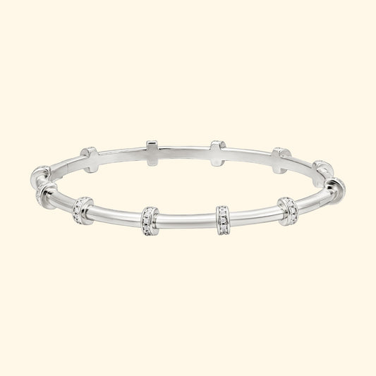 DA Silver bangles