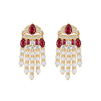 RUBY PEARLS EARRINGS
