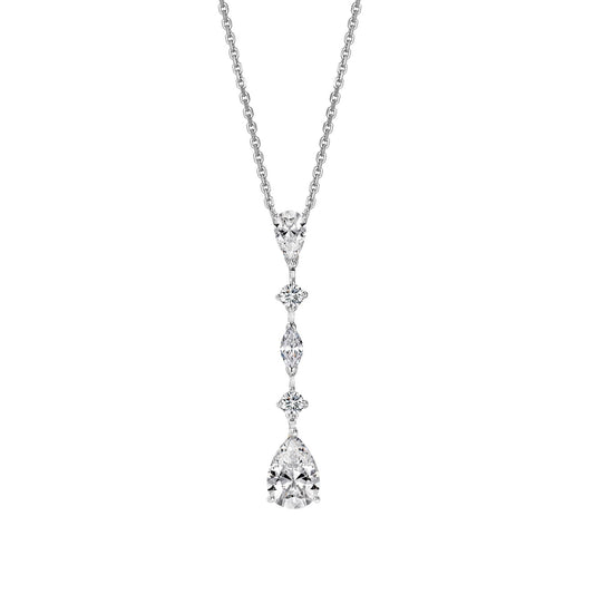 Silver pears Necklace