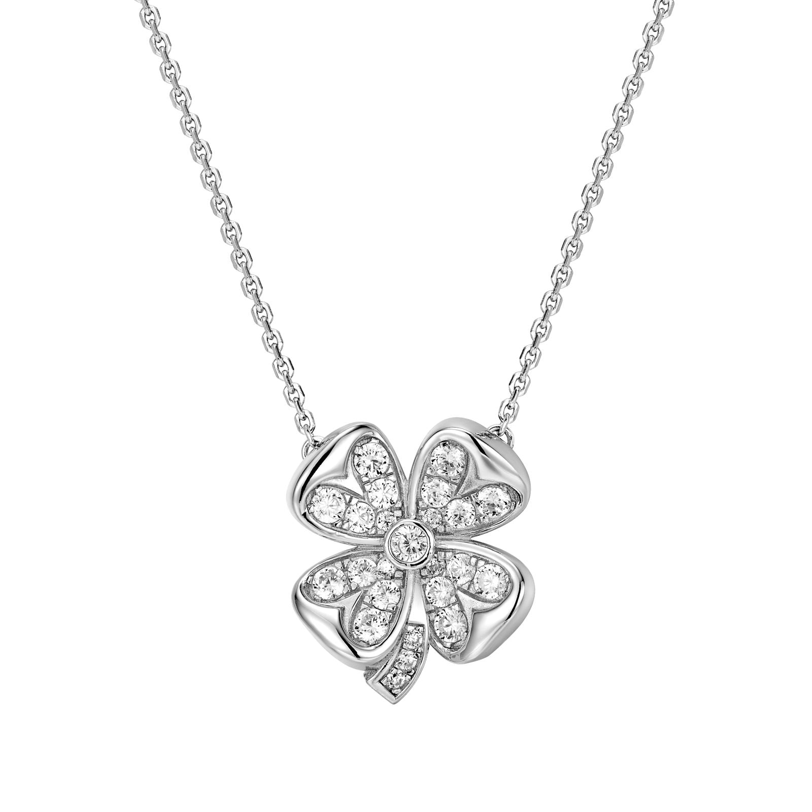 DIAMOND M.M.M NECKLACE SILVER
