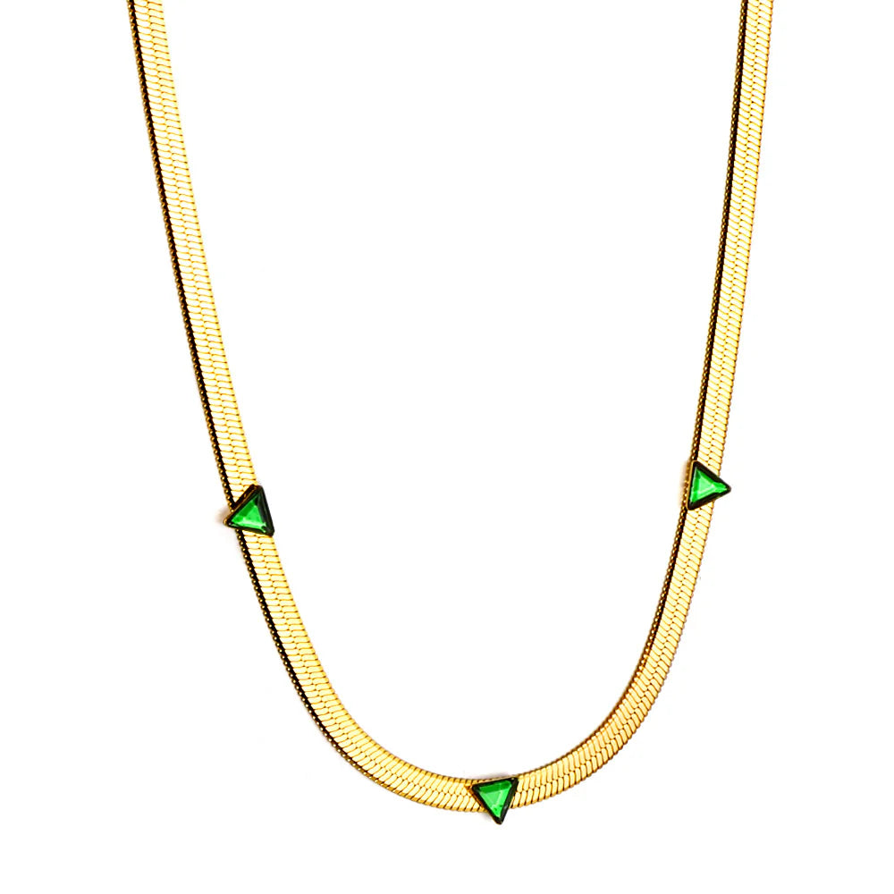 Emerald necklace set