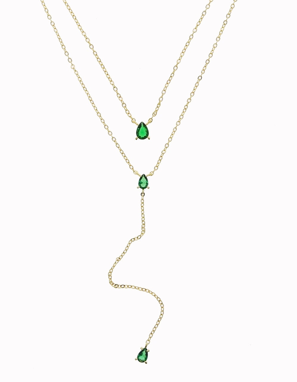 Emerald necklace set