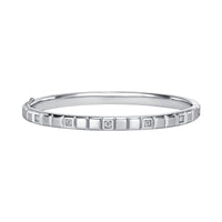 CUBE SILVER BANGLE